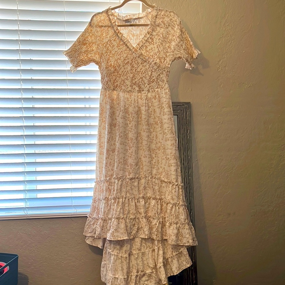 size large polygram floral maxi dress
